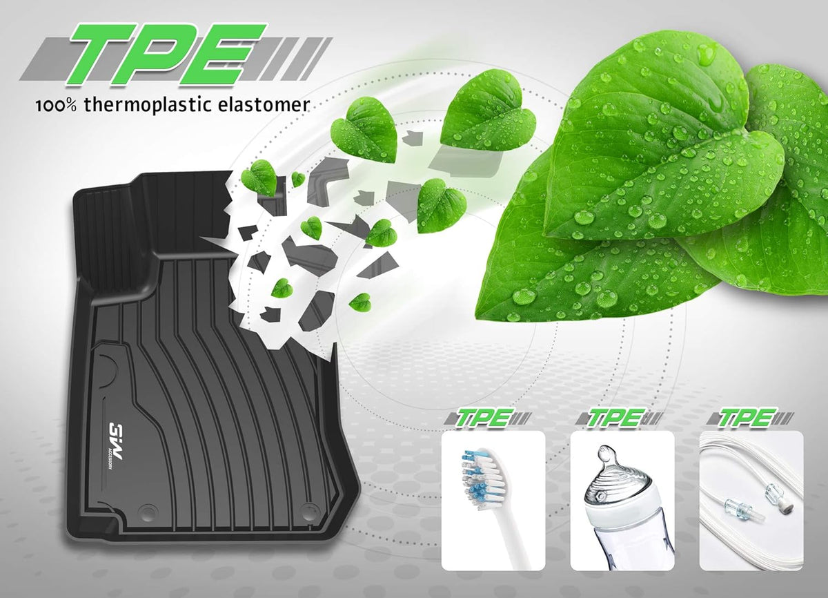 Black All Weather Heavy Duty Trunk Mat for Benz GLC F656