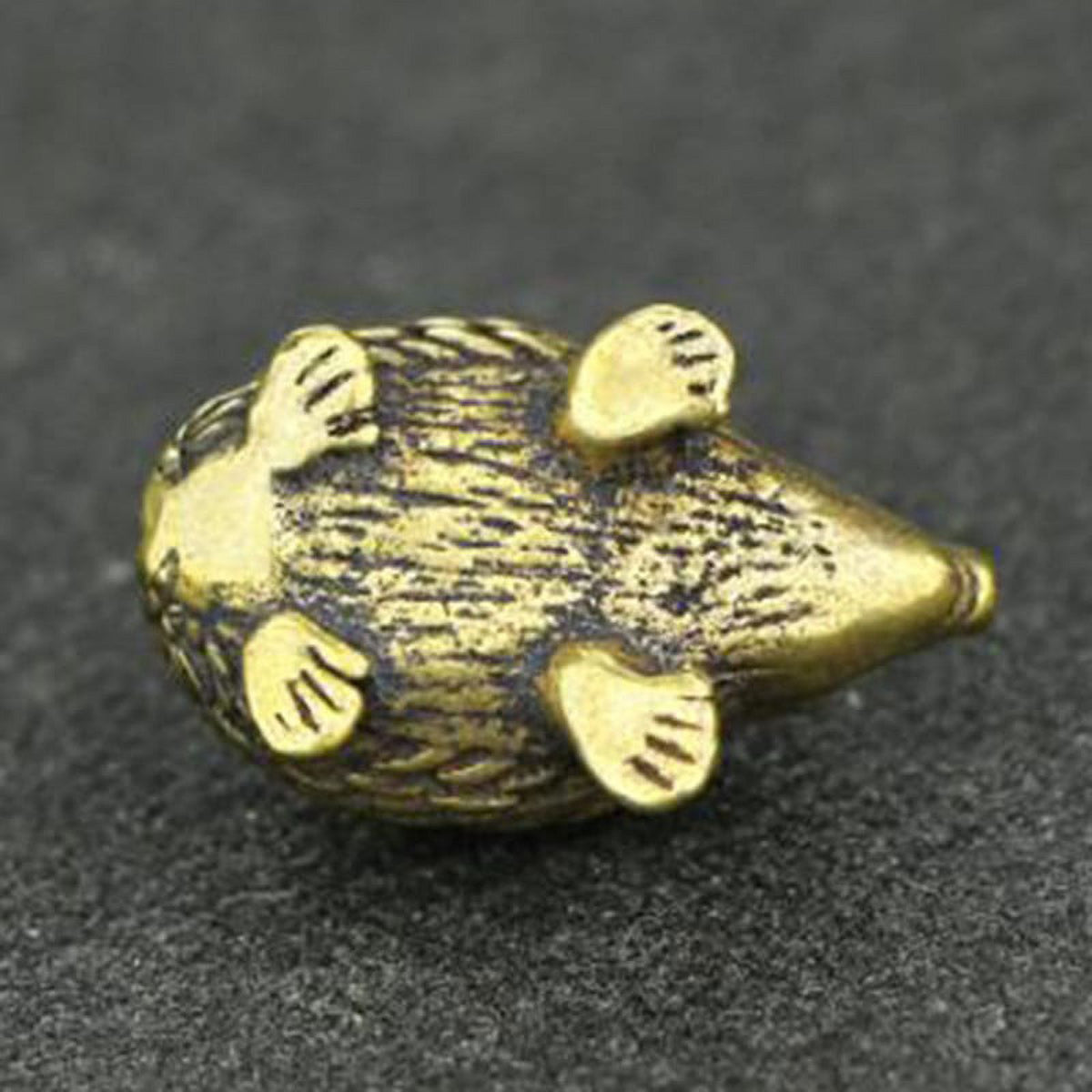 Vintage Brass Hedgehog Statue Ornament L89716
