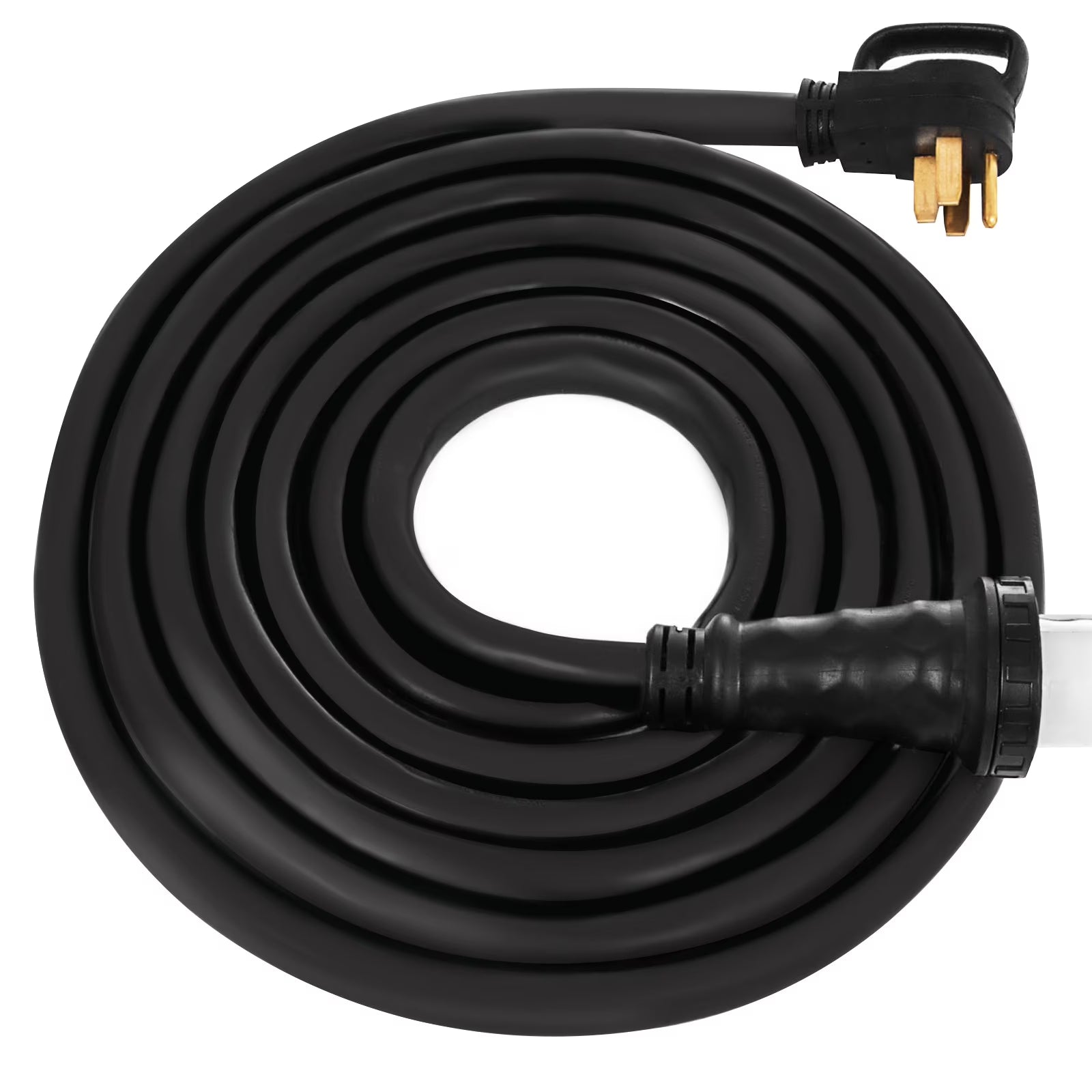 RV Shore Power Extension Cord 50A 36ft 125/250V STW 6AWG/3C+8AWG/1C NEMA SS2-50R Twist Lock Plug NEMA 14-50P J971