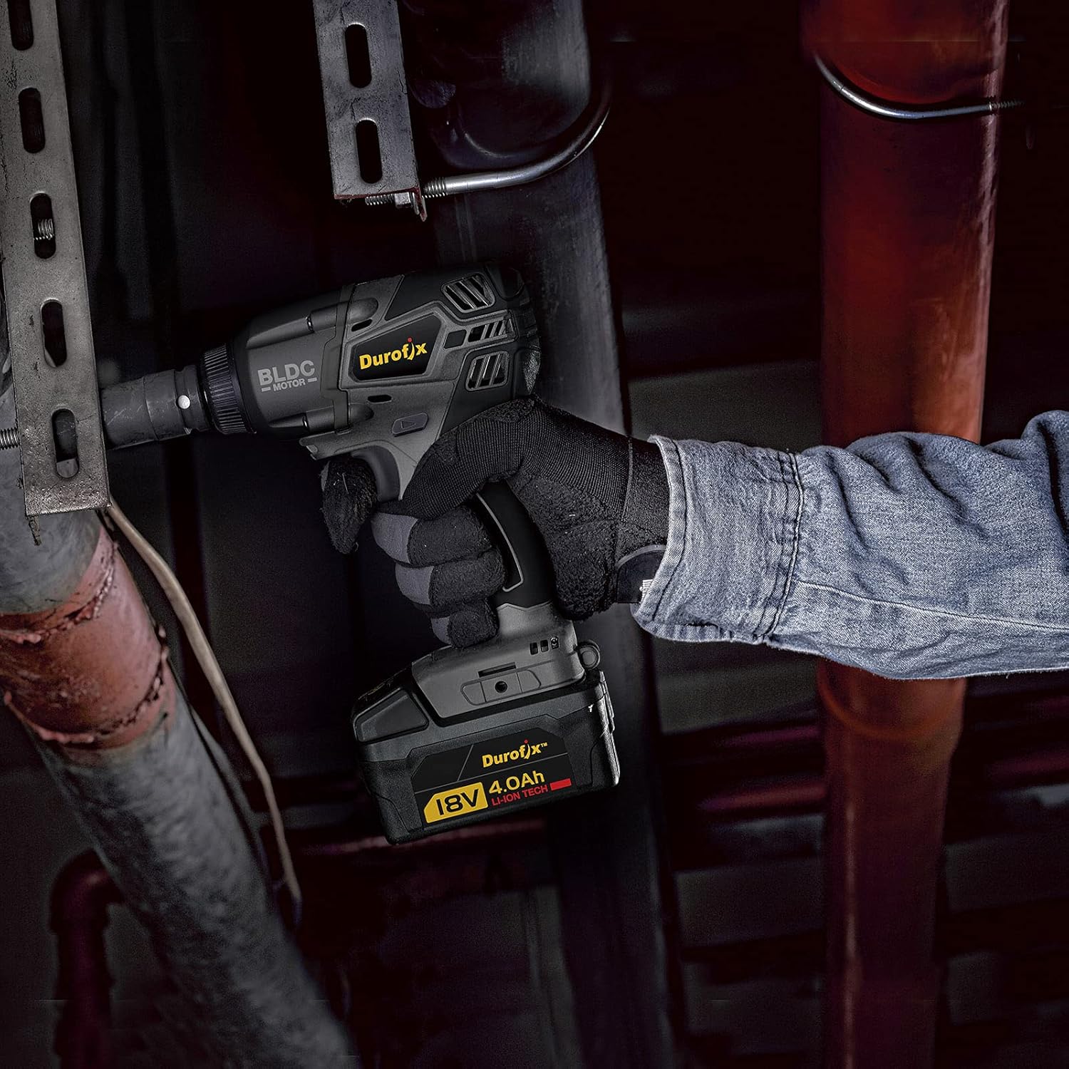 20V Cordless Brushless Impact Wrench Tool Kit M711