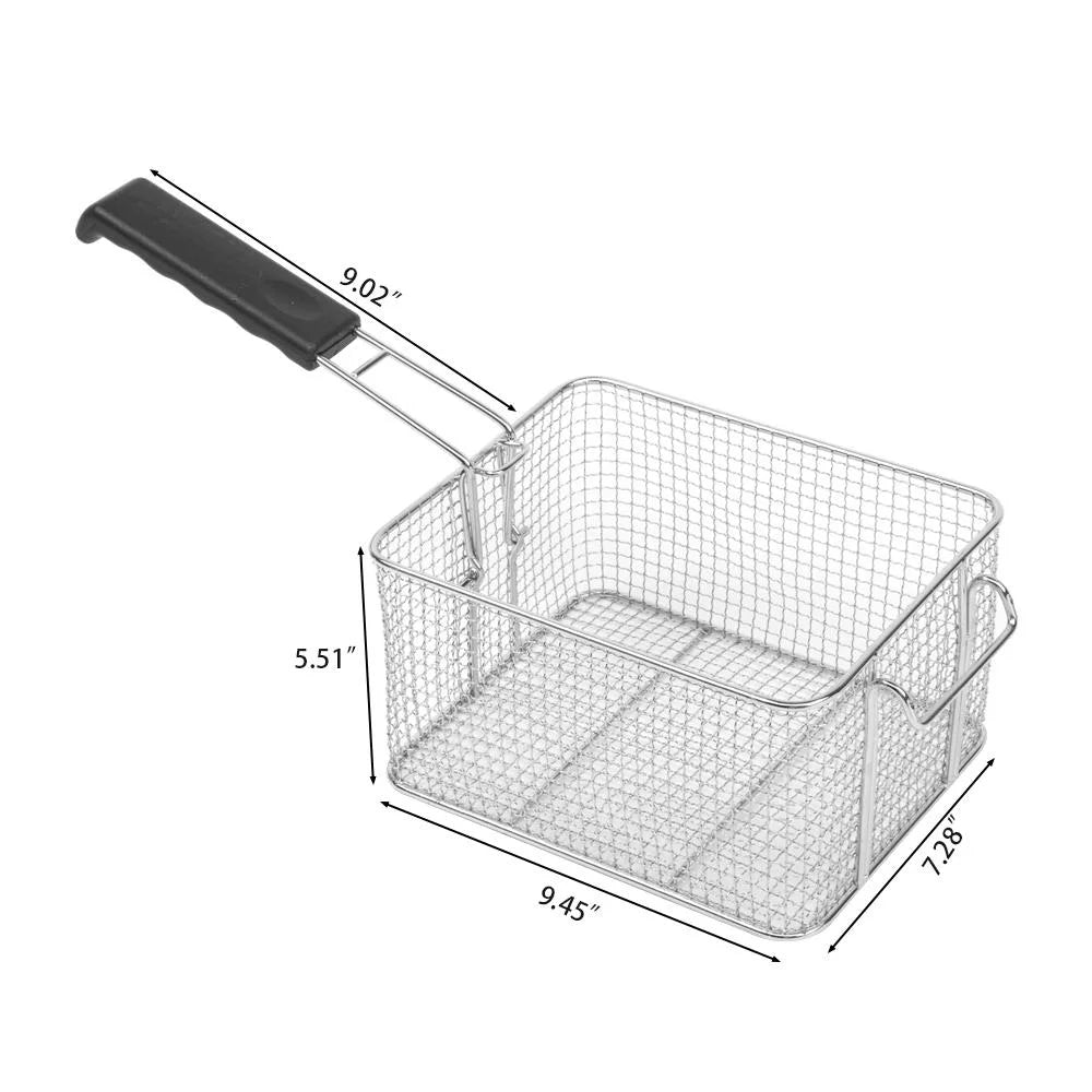12.5QT Electric Stainless Steel Countertop Deep Fryer Q934813