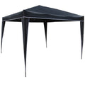Black Square Folding Gazebo R863436