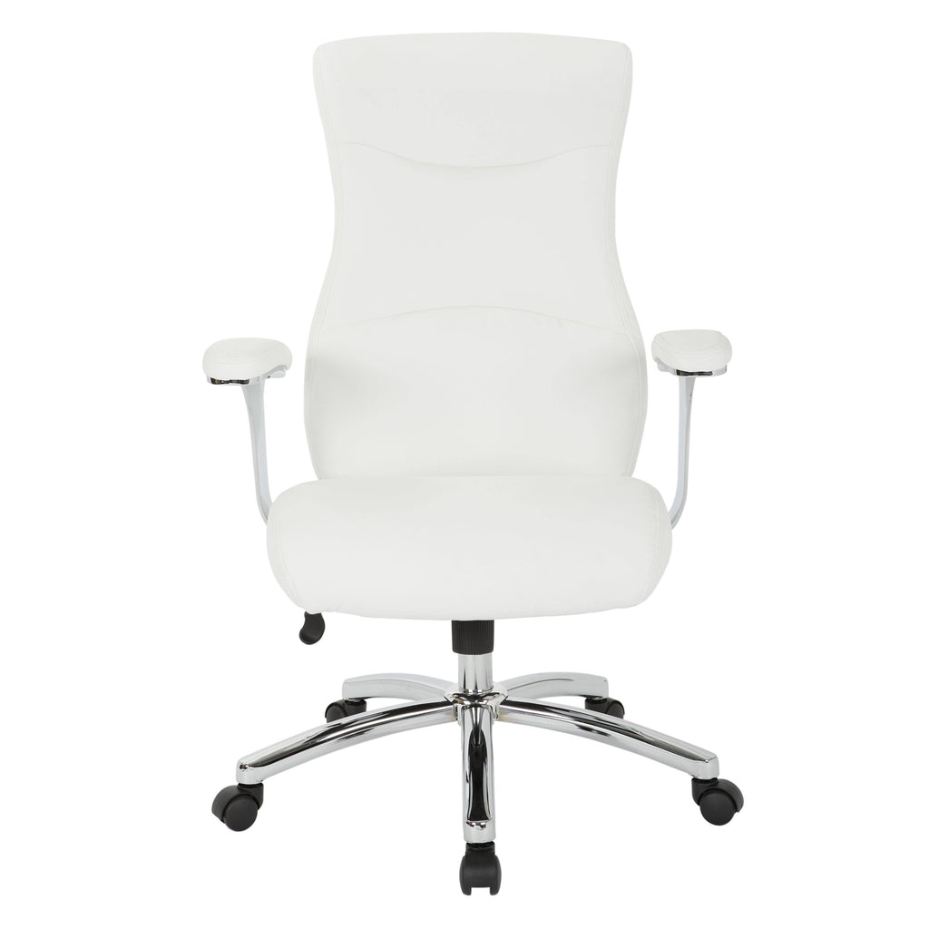 Charcoal High-Back Faux Leather Chair G334249