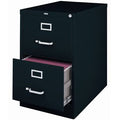 2 Drawer Vertical Legal File Cabinet in Black U553