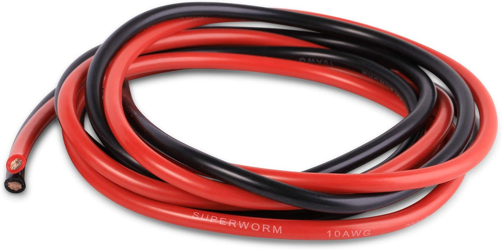 8 Gauge Silicone Wire 50 feet Pack of 2 B545435