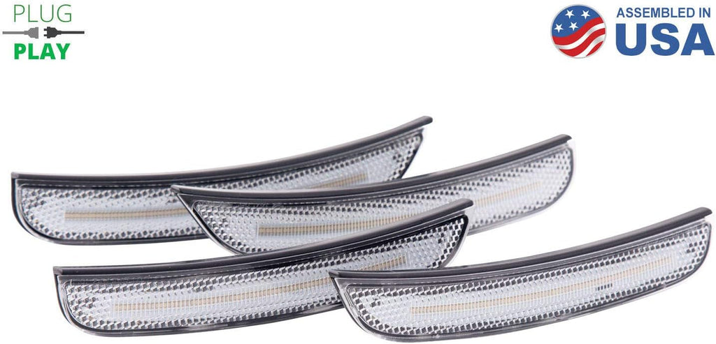 15-20 Dodge Charger LED Sidemarkers Clear Set K34346