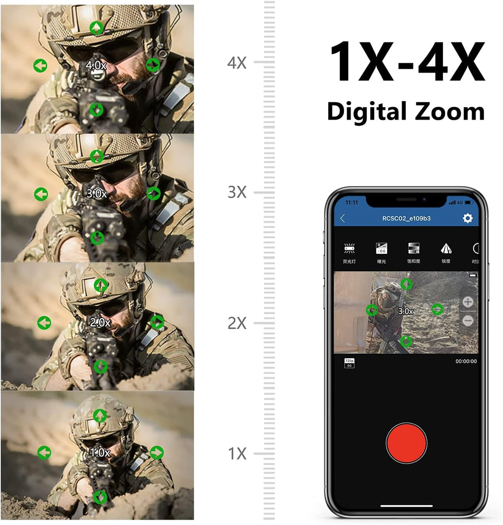 4K Zoom Action Camera Waterproof Mini Video Camera T86183