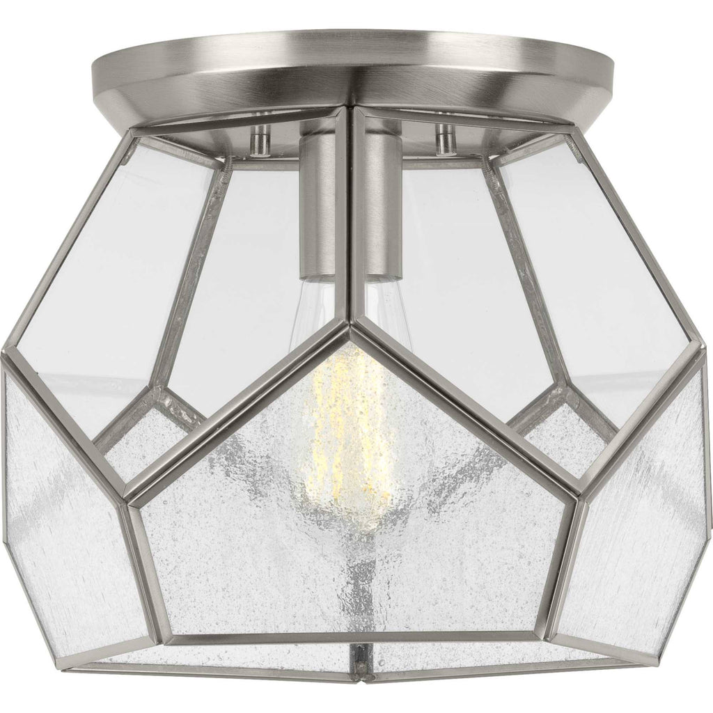 Brushed Nickel 1-Light Flush Mount H18733