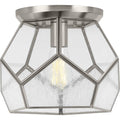 Brushed Nickel 1-Light Flush Mount H18733