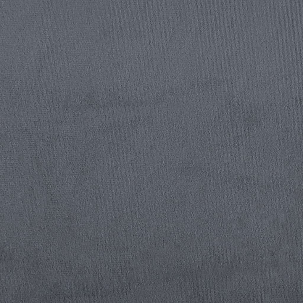 Dark Gray Velvet Chaise Longue P4378