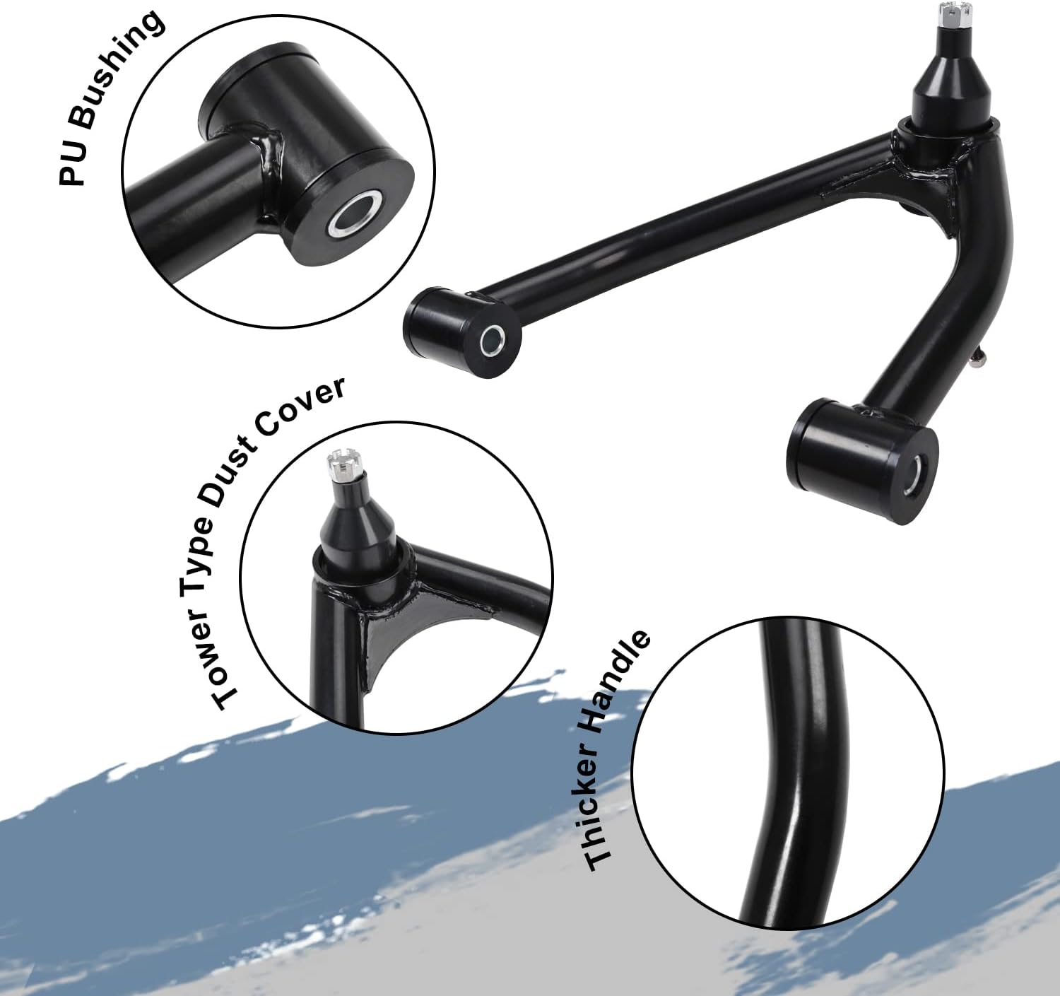 2-4" Upper Control Arm Lift Cast Steel Arms M289056