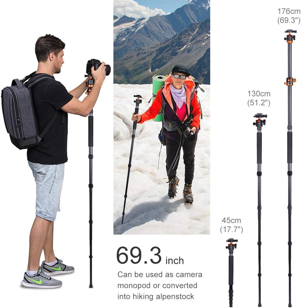 67 inch Aluminum Camera Tripod with 360 Degree Ball Head M97239