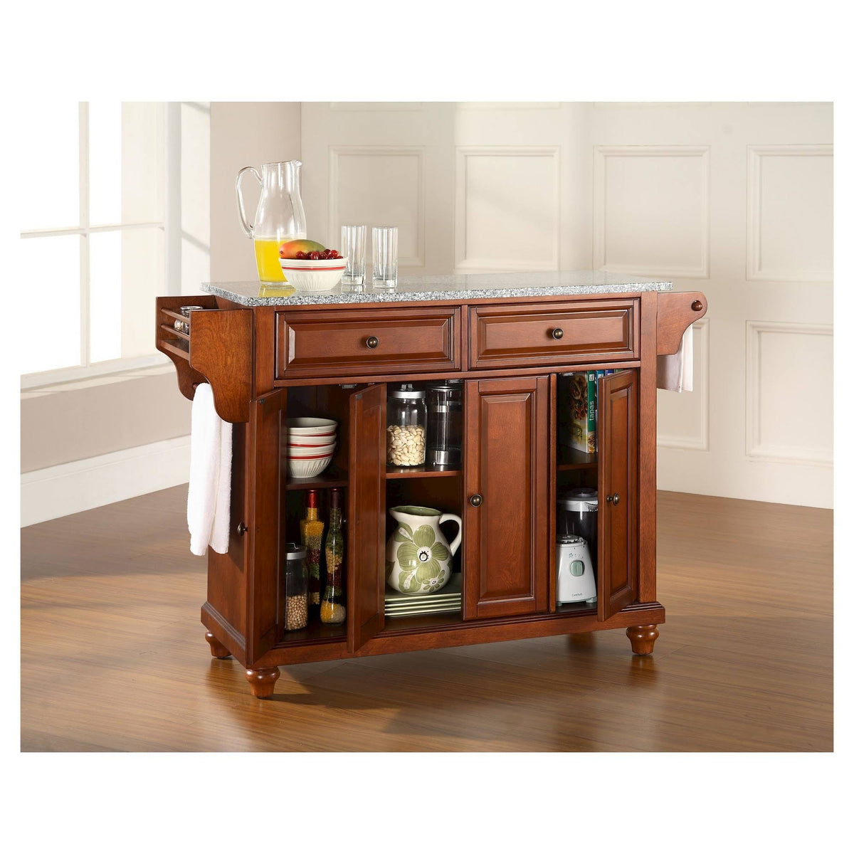 Solid Granite Top Kitchen Island Q14064