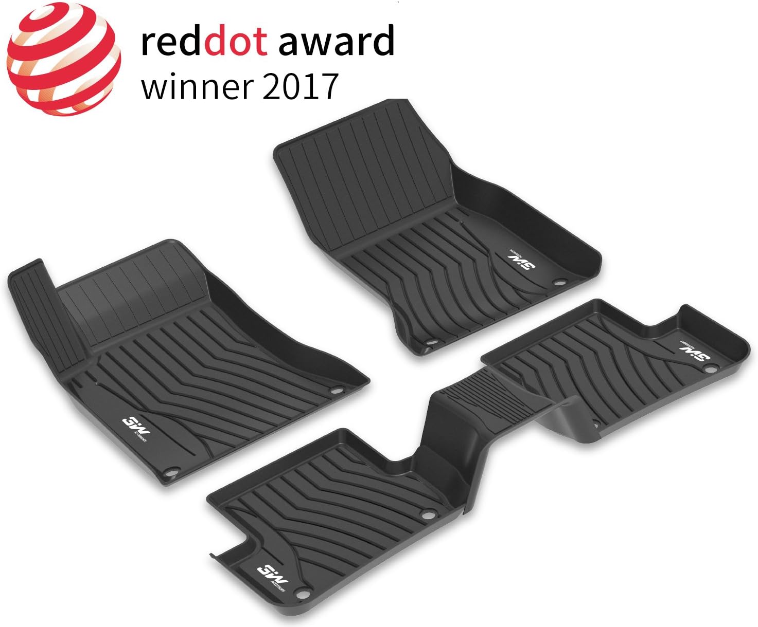 Black All Weather Heavy Duty Trunk Mat for Benz GLC F656
