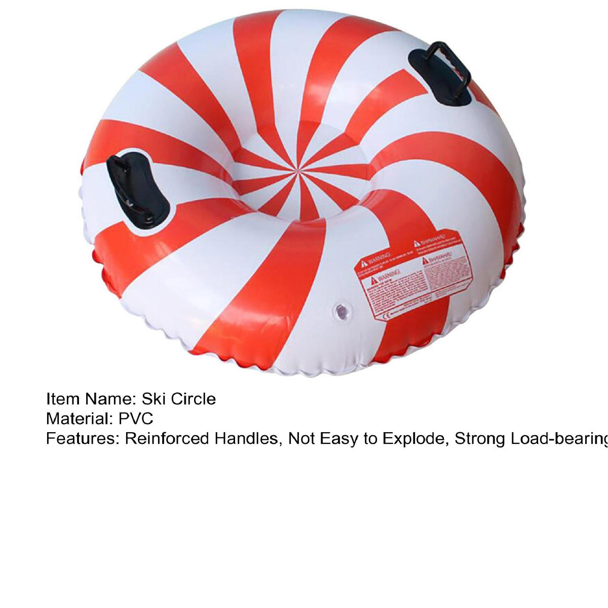 Inflatable Ski Ring with Reinforced Handles E98783