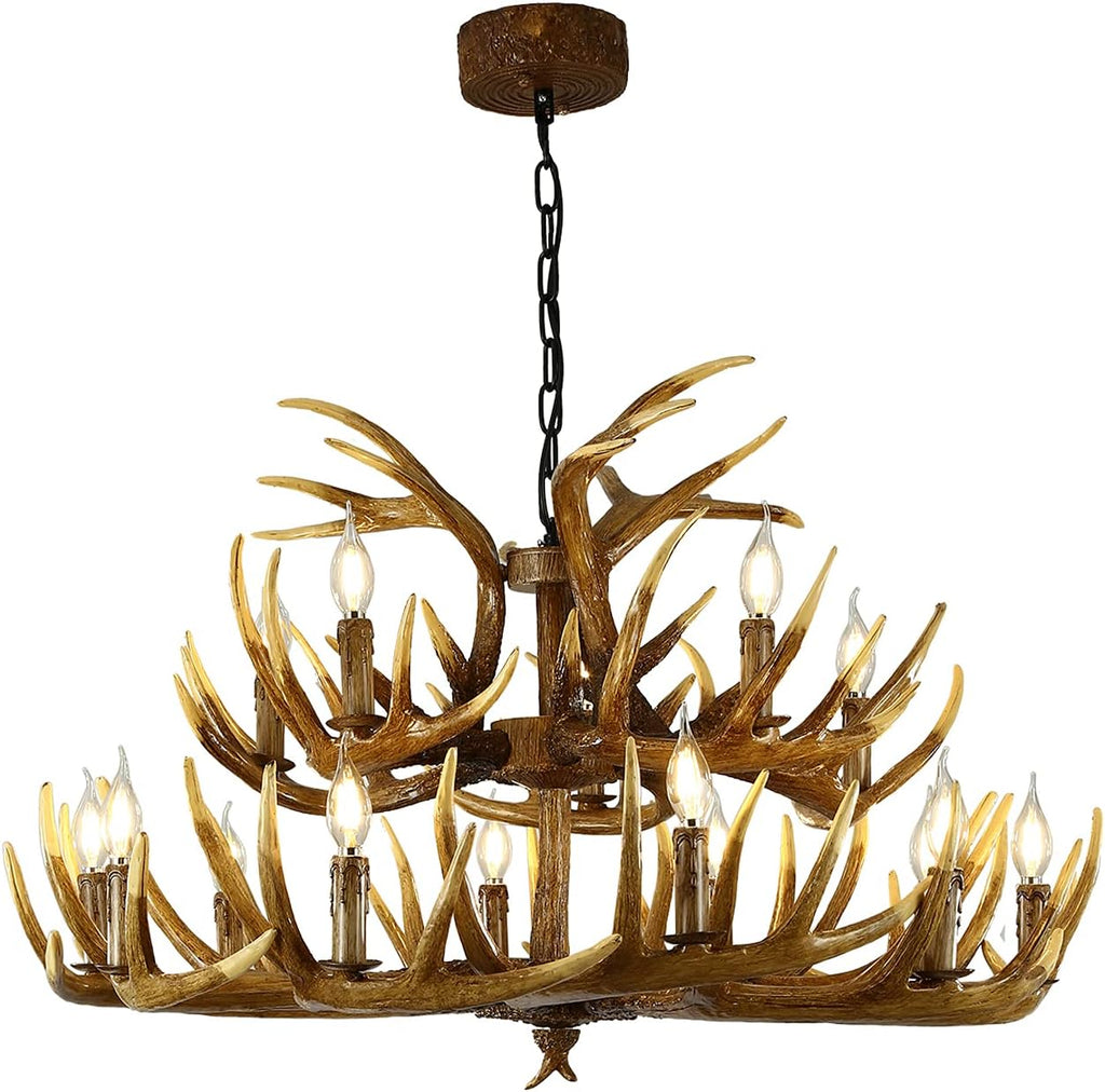 Antler Chandelier, 9 Lights, E12 Base M72814