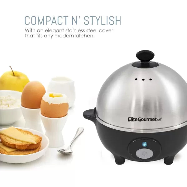 7 Egg Capacity Electric Egg Cooker with Auto Shut-Off Y547338