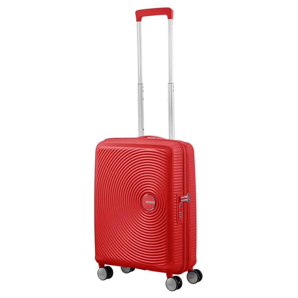 Coral Red Expandable Four-Wheel Cabin Suitcase 55cm Y928