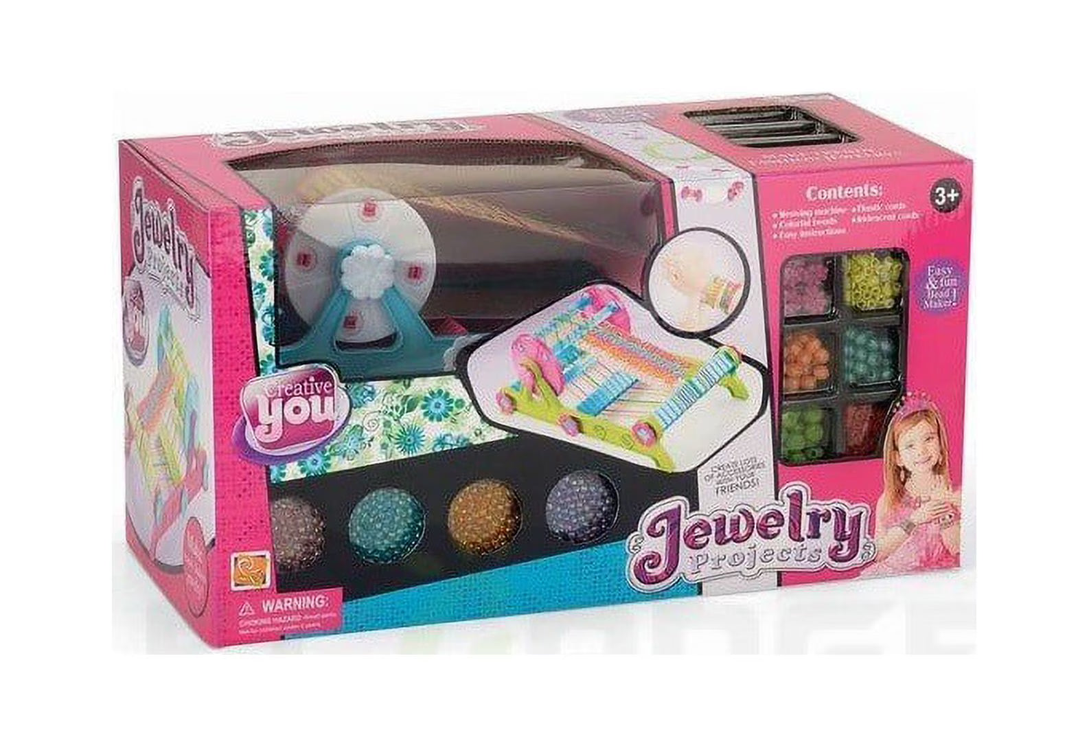 Jewelry Making Kit with Weaving Machine, Beads and Strings I3164