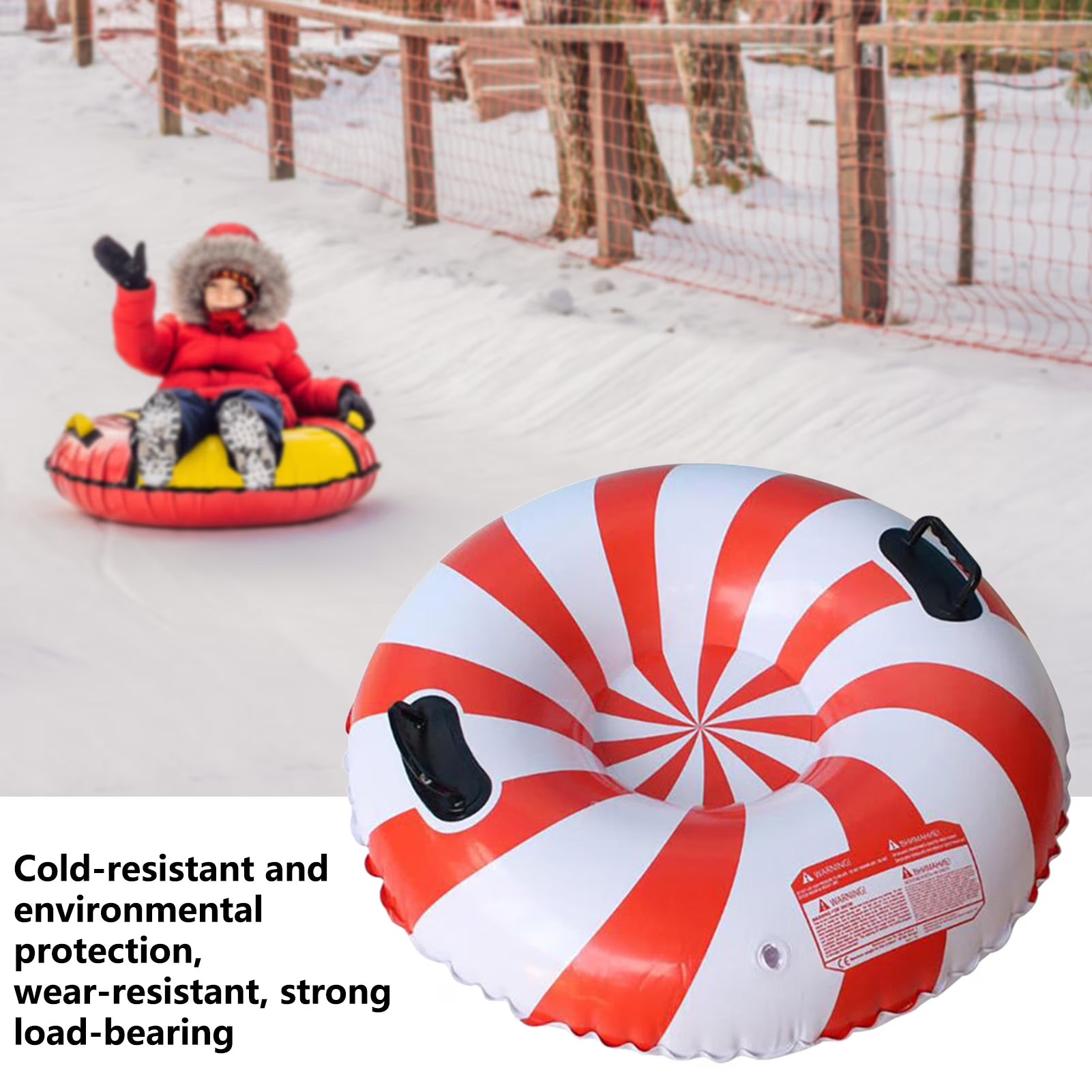Inflatable Ski Ring with Reinforced Handles E98783