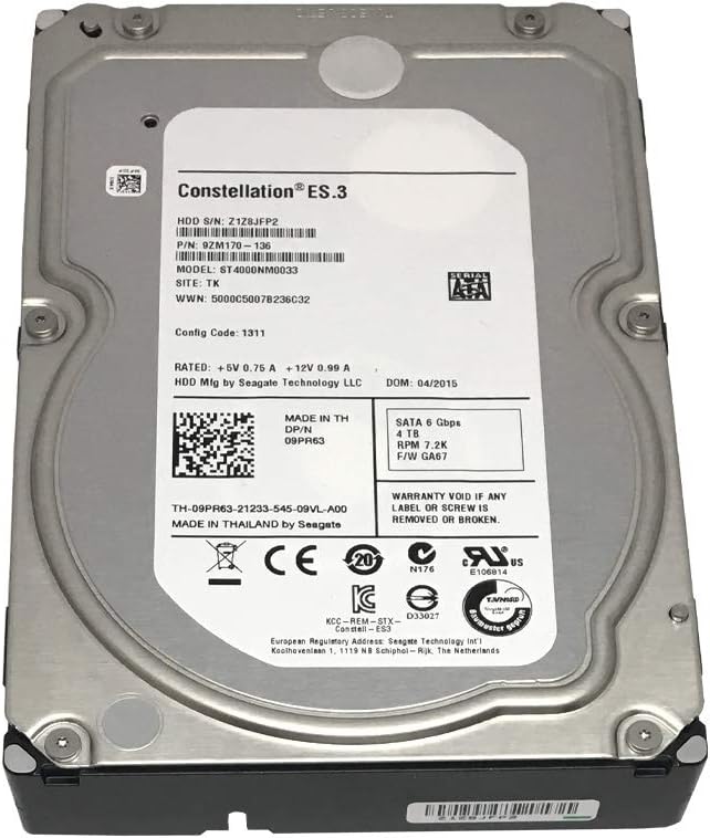 4TB Enterprise Capacity HDD 7200RPM SATA 6Gbps 128 MB Cache Internal Bare Drive F499