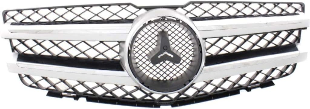 Black Grille Assembly with Chrome Molding and Aluminum Trim U1632