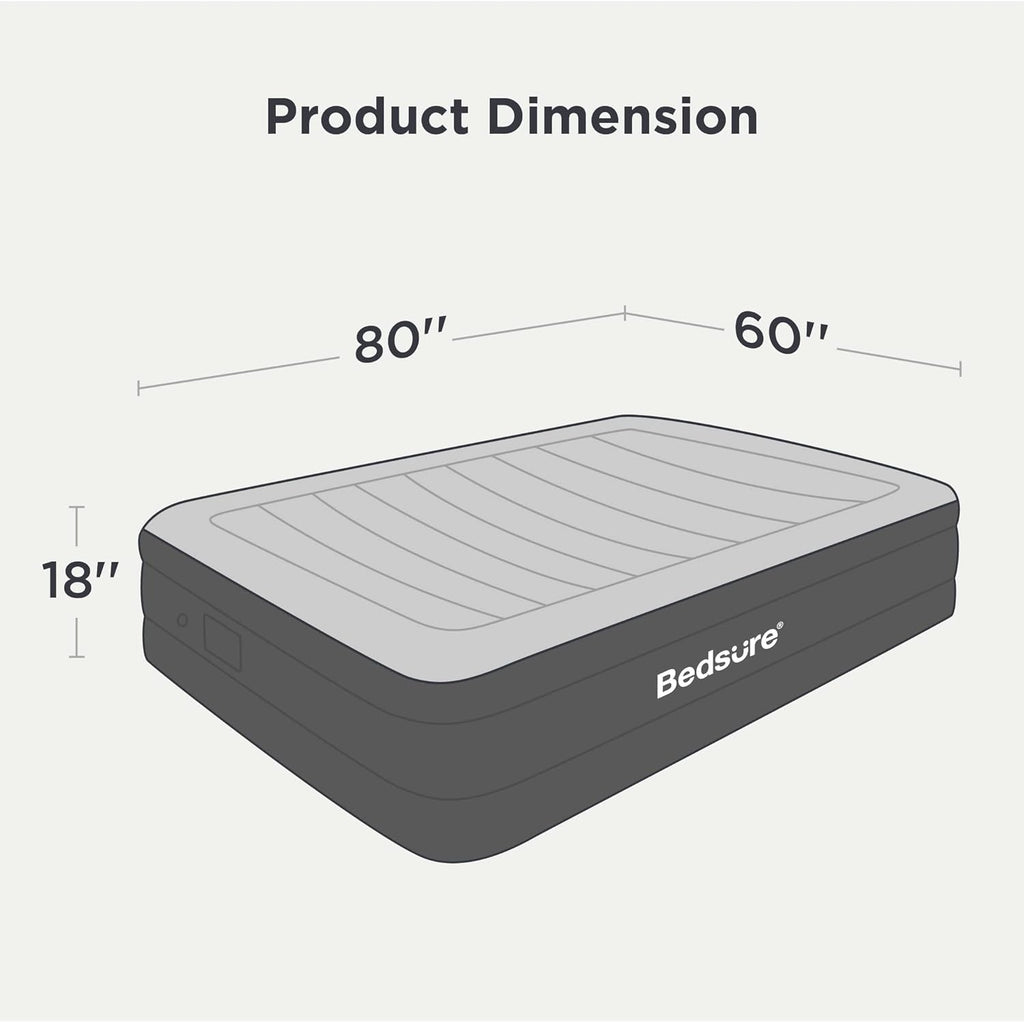 Queen Air Mattress with Built in Pump, 18 Raised Inflatable Waterproof Mattress P526796