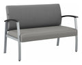 Medium Gray Waiting Room Loveseat X638