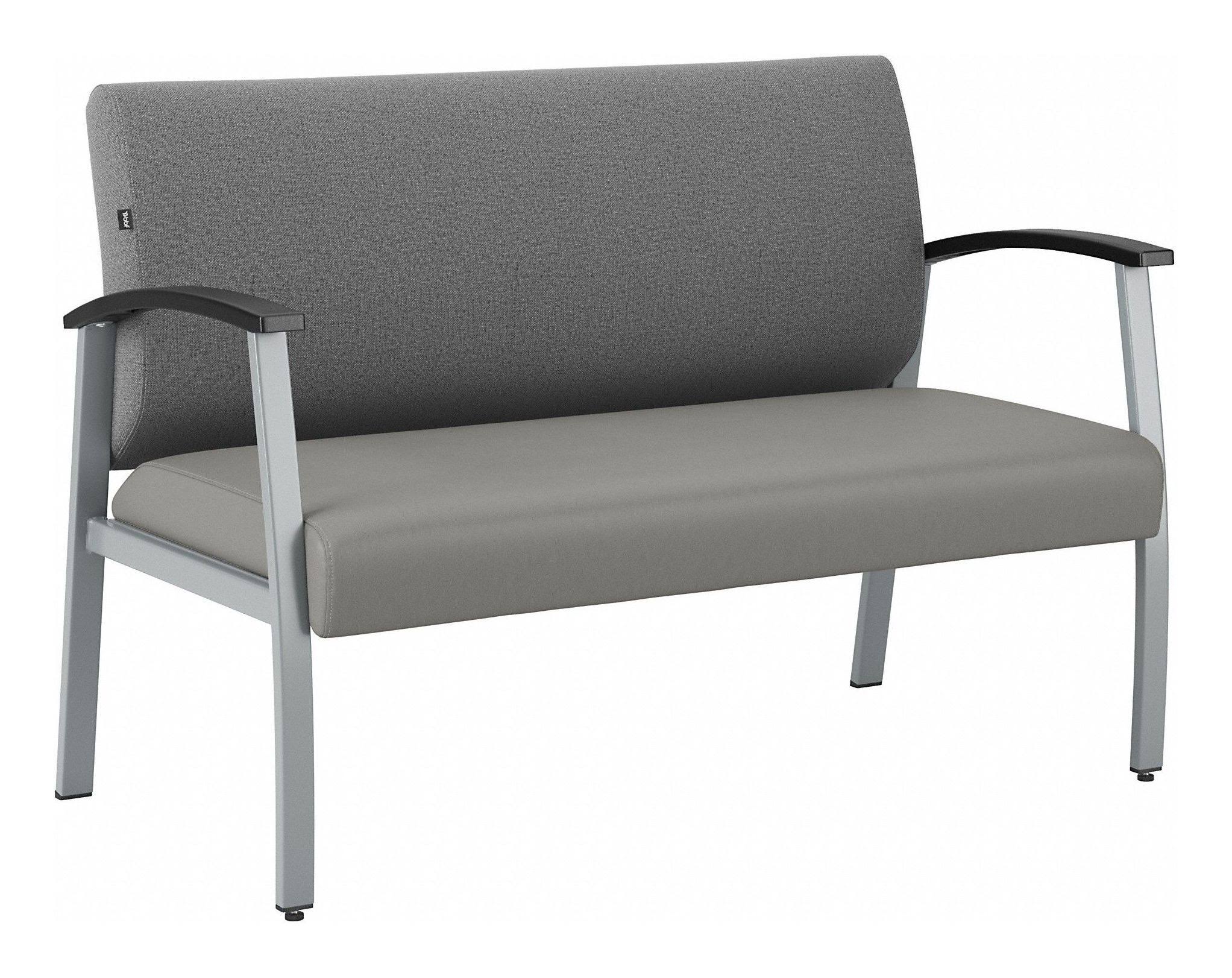 Medium Gray Waiting Room Loveseat X638