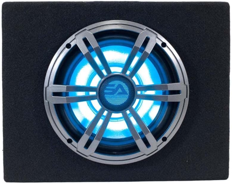 8 Inch 400 Watt Car Audio Subwoofer Enclosure with RGB Illumination J88252