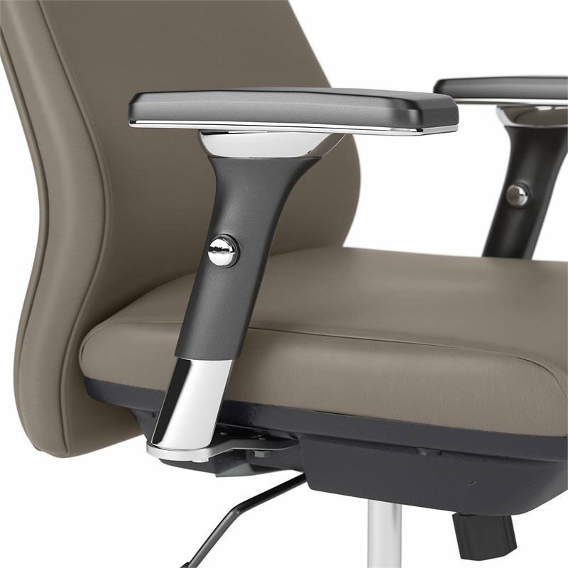 Washed Gray Bonded Leather Executive Office Chair L97326