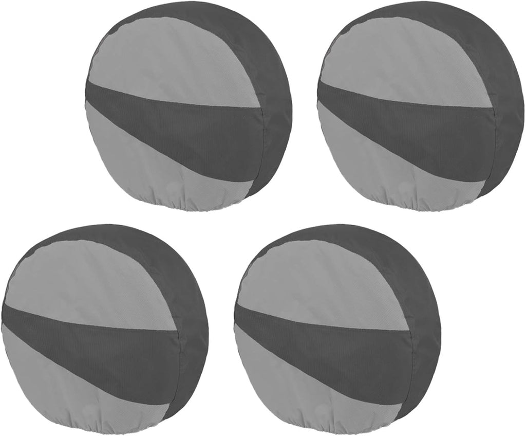 Tire Covers 4 Pack Universal Fits Tire Diameters 26-28.75 inches Charcoal Z607