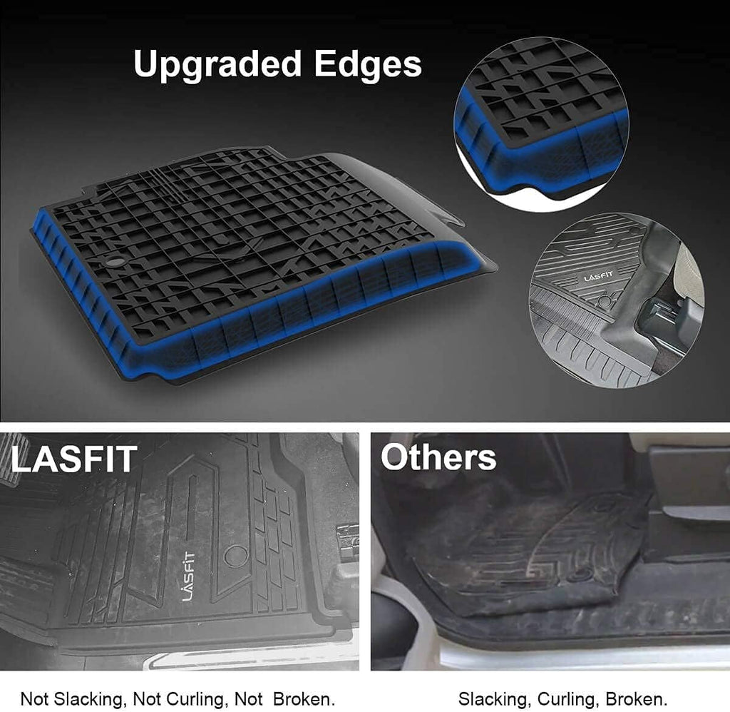 Black TPE Floor Liners for Toyota Tundra CrewMax S396