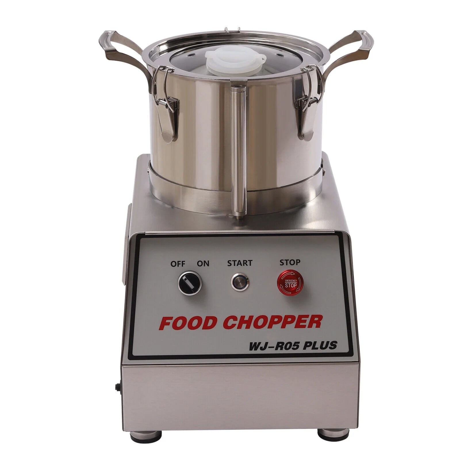 5.3Qt Electric Food Chopper Stainless Steel with Transparent Lid 550W R798457
