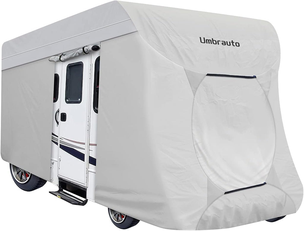 3 Layers Waterproof Ripstop RV Cover Fits 26Ft to 29Ft, Grey G76018