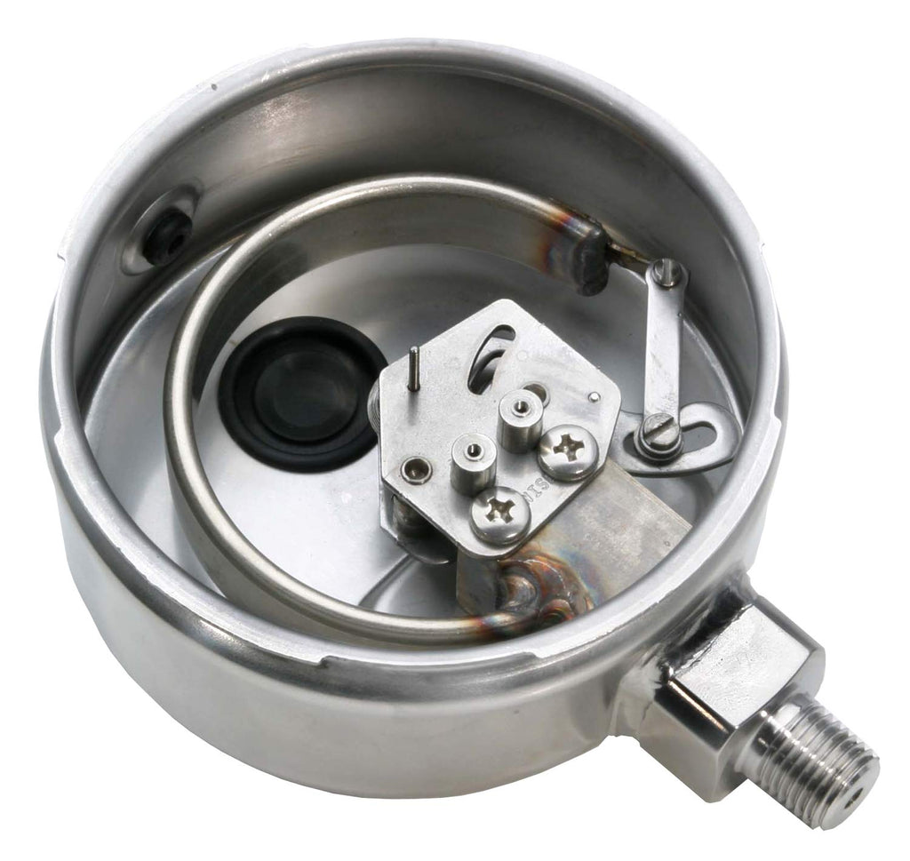 4" Dial Stainless Steel Liquid Filled Pressure Gauge 0 to 200 PSI S4921