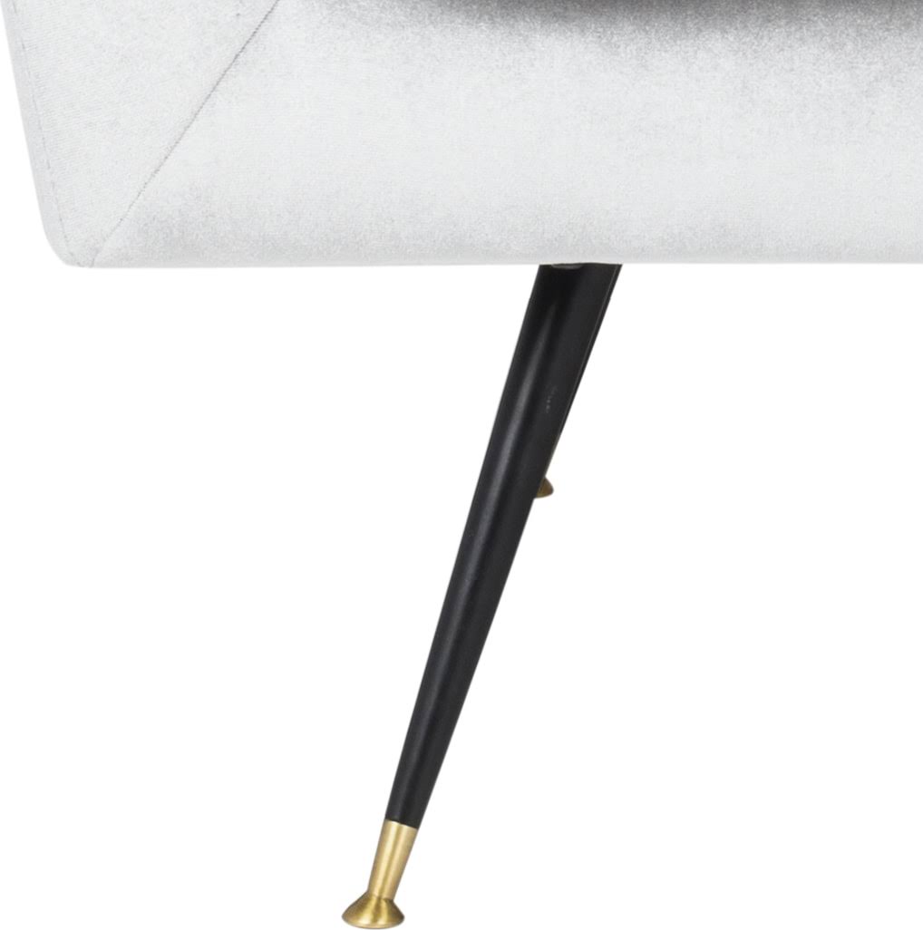 Light Grey Velvet Accent Chair C877601