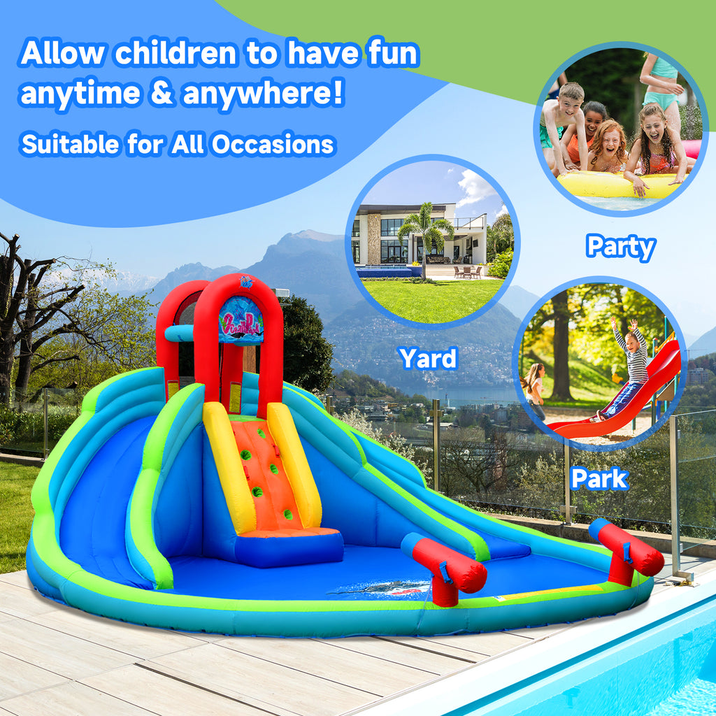 Inflatable Waterslide Bounce House with Handrail Q332658
