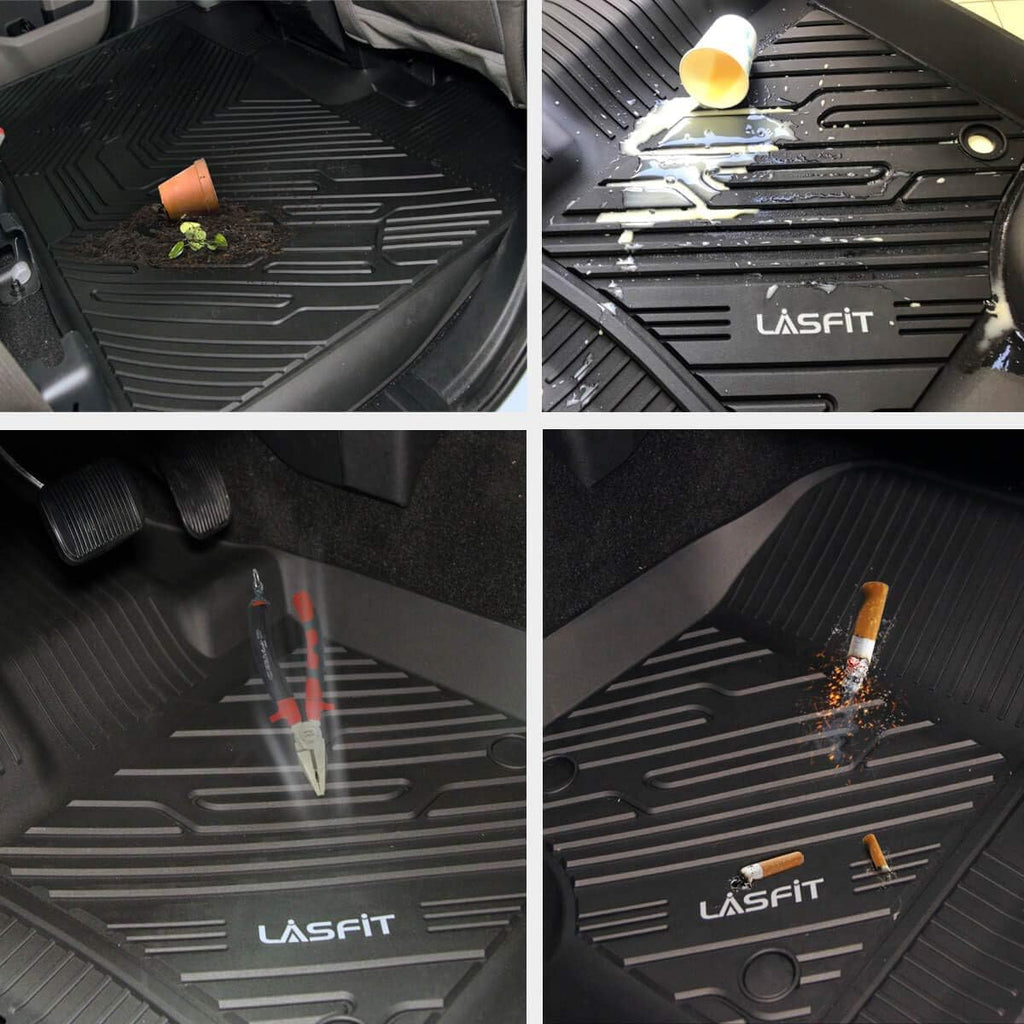 Black TPE Floor Liners for Toyota Tundra CrewMax S396