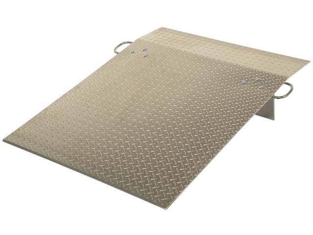 Aluminum Hand Truck Dock Plate, 500-Lb. Capacity, 24x22 Length T709