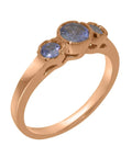 18k Rose Gold Natural Tanzanite Ring J92110