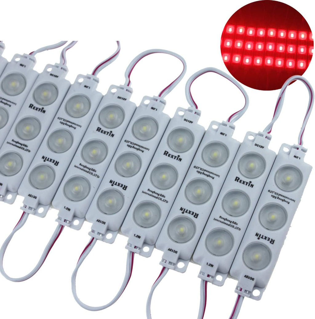 200PCS 3LED 2835 LED Module White IP68 Waterproof Decorative Light with Tape Wire Crimp Cap Pack of 2 F59510