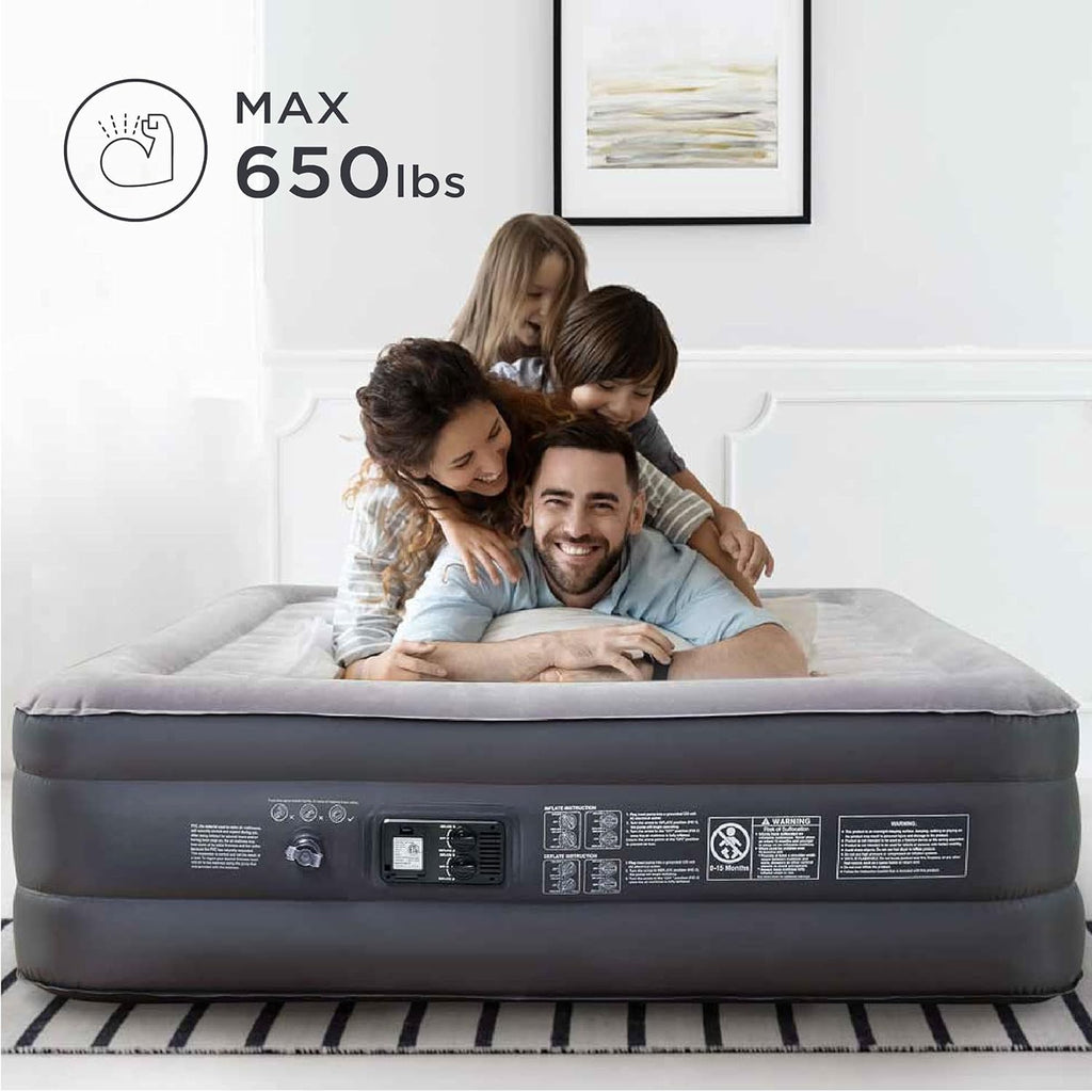 Queen Air Mattress with Built in Pump, 18 Raised Inflatable Waterproof Mattress P526796