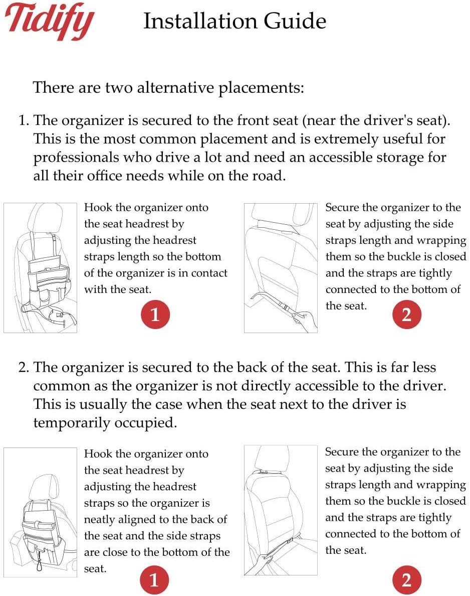 Car Front Seat Organizer Pack of 2 A928