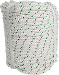 3/8 in Double Braid Polyester Rope 200 FT Nylon Pulling Rope Pack of 2 F11119