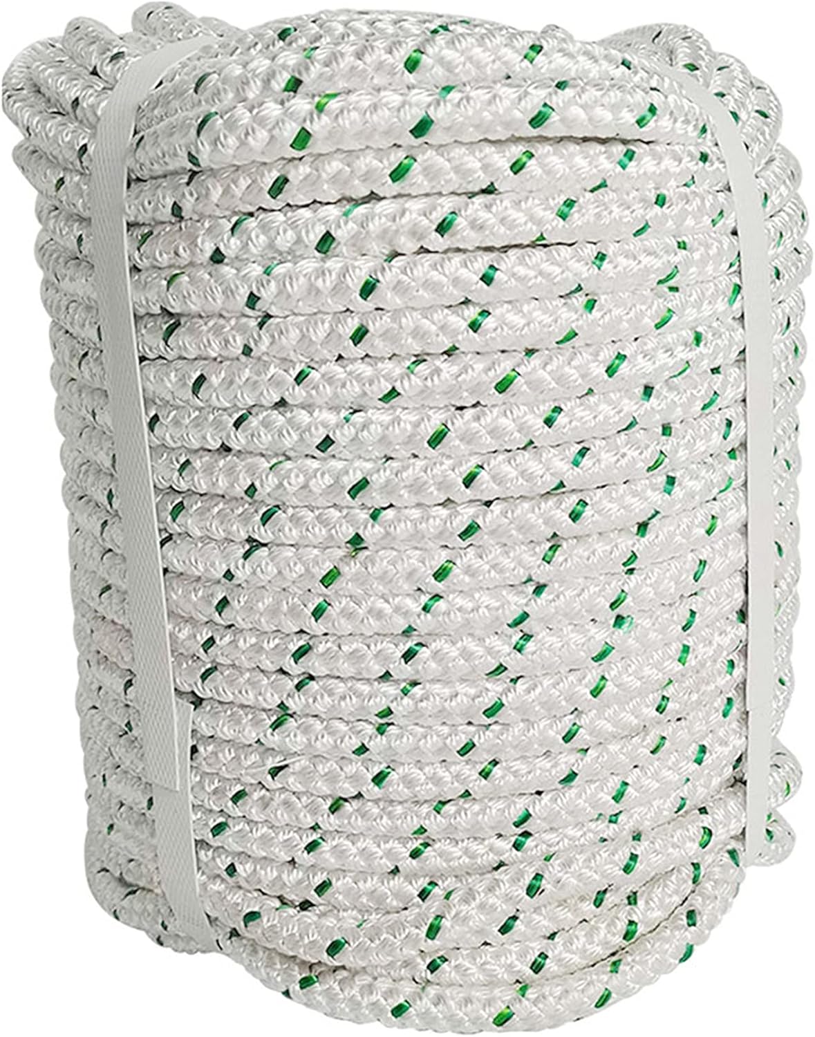 3/8 in Double Braid Polyester Rope 200 FT Nylon Pulling Rope Pack of 2 F11119