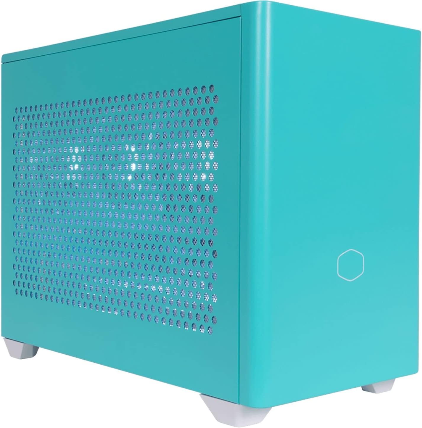 White SFF Mini-ITX Case with Tempered Glass Panel W7227