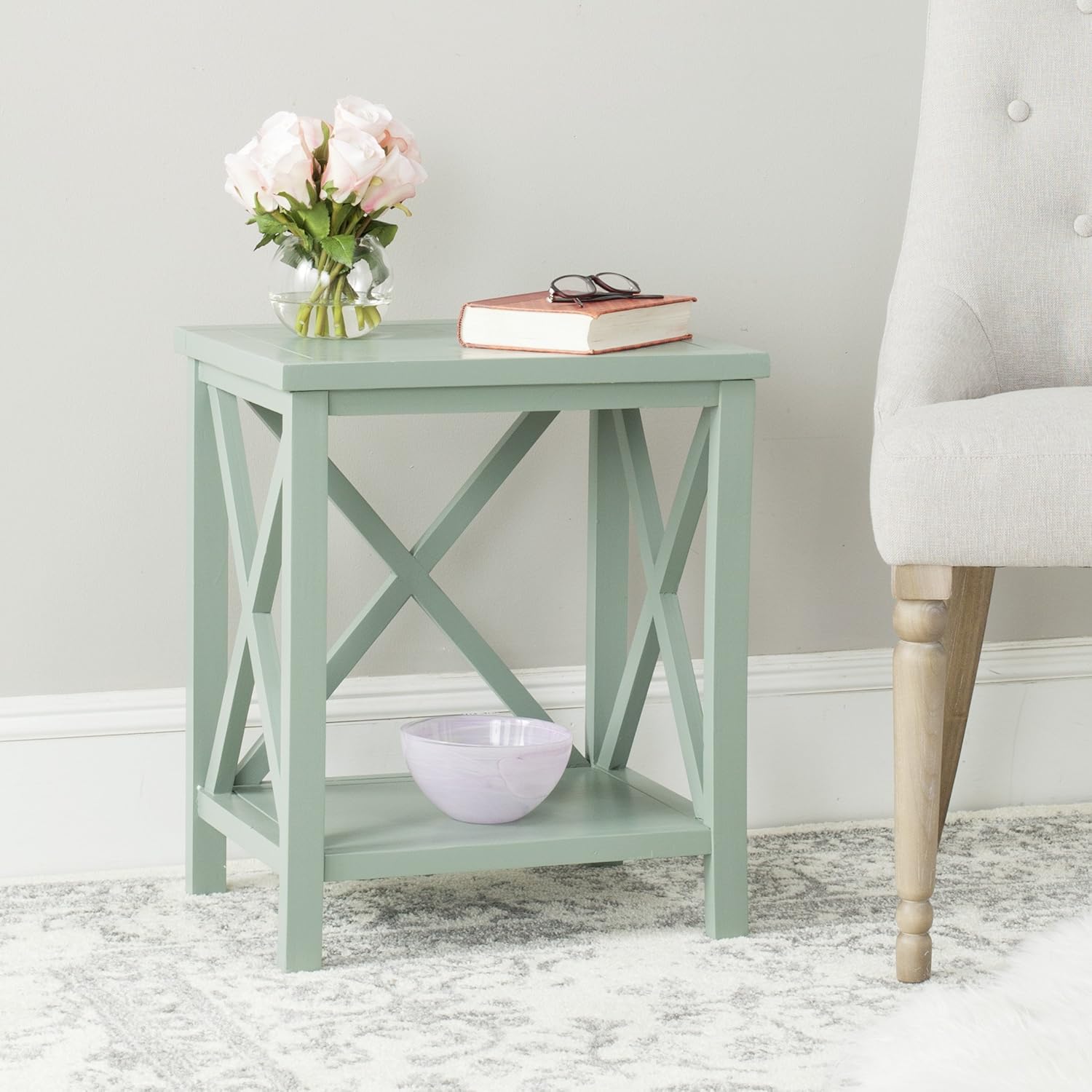 Cross Back End Table I25415