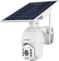 Wireless WiFi Outdoor Security Camera Solar Battery Power Spotlight Night Vision IP65 Waterproof PIR Motion Detection 2-Way Talk Micro SD Card Cloud Storage W939