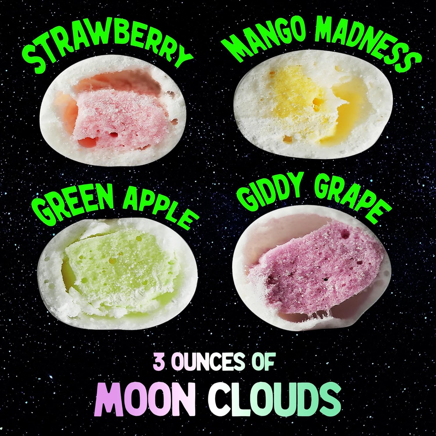 Freeze Dried Candy Variety Pack with 4 Kinds V9488